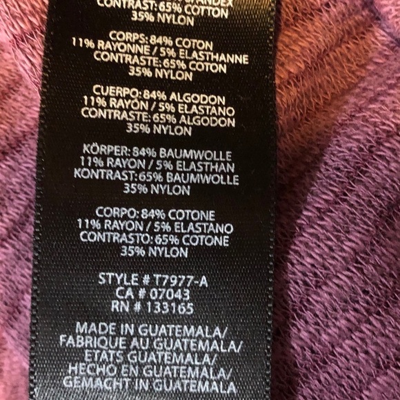 ANTHROPOLOGIE Everleigh purple top/tunic. Size M - Picture 6 of 10